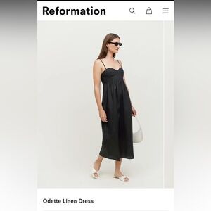 Reformation linen dress
